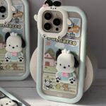 قاب موبایل آیفون سگ نگهبان پوچاکوی برجسته دوربین طرح دار