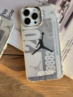 قاب موبایل آیفون نایک جردن لوگو نقره ای 9882 - Image 9