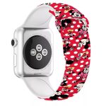 بند اپل واچ میکی خالخالی قرمز