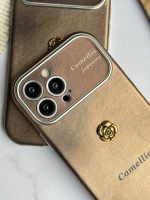 قاب موبایل آیفون کاملیا کاراملی محافظ لنزدار - Image 14