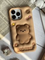 قاب موبایل آیفون خرس فیجت برجسته - Image 17