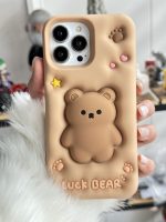 قاب موبایل آیفون خرس فیجت برجسته - Image 27