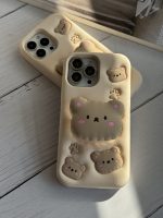 قاب موبایل آیفون خرس نیوفیس پاپسوکت برجسته - Image 9