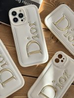 قاب موبایل آیفون دیور بالشتی لوگو طلایی - Image 12