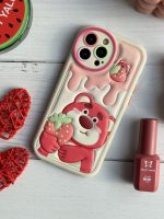 قاب موبایل آیفون برجسته خرس لوتسوهاگین و خرس پو محافظ لنزدار - Image 9