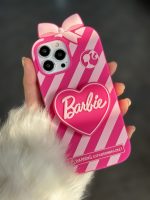 قاب موبایل آیفون باربی آبنباتی پاپیون دار پاپسوکت قلبی - Image 9