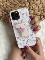 قاب موبایل آیفون خرگوش پاپیون دار + پاپسوکت ست - Image 2