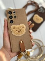 قاب موبایل آیفون خرس دوست داشتنی محافظ لنز + بندست - Image 11