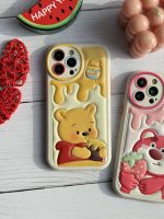 قاب موبایل آیفون برجسته خرس لوتسوهاگین و خرس پو محافظ لنزدار - Image 5