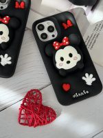 قاب موبایل آیفون میکی موس عشق سیلیکونی پاپ سوکت چسبیده - Image 15