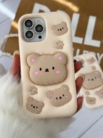 قاب موبایل آیفون خرس نیوفیس پاپسوکت برجسته - Image 17