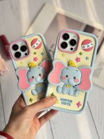قاب موبایل آیفون بچه فیل دامبو گوش استندشو - Image 6