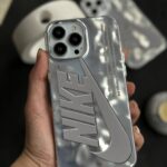 قاب موبایل آیفون نایک کرومی برجسته