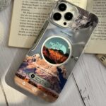 قاب موبایل آیفون موزیکال نورث فیس ( The North face ) کرومی