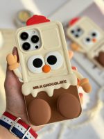 قاب موبایل آیفون شکلات شیری سیلیکونی پا استندشو - Image 19