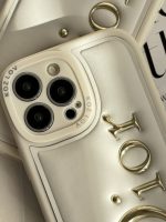 قاب موبایل آیفون دیور بالشتی لوگو طلایی - Image 22