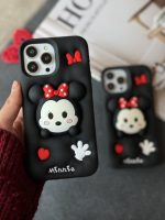 قاب موبایل آیفون میکی موس عشق سیلیکونی پاپ سوکت چسبیده - Image 6