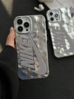 قاب موبایل آیفون نایک کرومی برجسته - Image 9