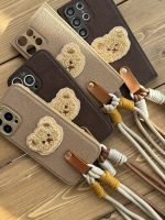 قاب موبایل آیفون خرس دوست داشتنی محافظ لنز + بندست - Image 5