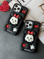 قاب موبایل آیفون میکی موس عشق سیلیکونی پاپ سوکت چسبیده - Image 4