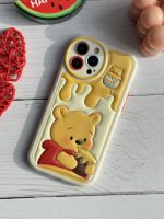 قاب موبایل آیفون برجسته خرس لوتسوهاگین و خرس پو محافظ لنزدار - Image 10