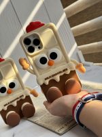 قاب موبایل آیفون شکلات شیری سیلیکونی پا استندشو - Image 21