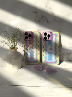 قاب موبایل آیفون هپی لایف هفت رنگ + پاپسوکت قلبی بنفش - Image 15