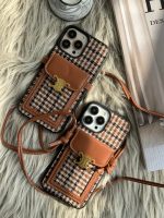 قاب موبایل آیفون پارچه ای و فلزی طرح باربری جاکارتی + بندست - Image 26