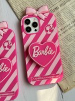 قاب موبایل آیفون باربی آبنباتی پاپیون دار پاپسوکت قلبی - Image 14