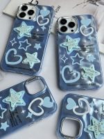 قاب موبایل آیفون ستاره آبی برجسته نگین دار - Image 12