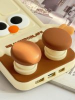 قاب موبایل آیفون شکلات شیری سیلیکونی پا استندشو - Image 16