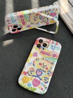 قاب موبایل آیفون خرس نقاشی آبرنگی پایه استند دار - Image 3