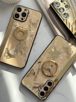 قاب موبایل آیفون پروانه نگین دار سواروسکی استندشو - Image 6