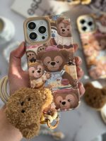 قاب موبایل آیفون خانواده خرسی + بند کوتاه خرسی - Image 2