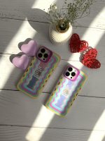 قاب موبایل آیفون هپی لایف هفت رنگ + پاپسوکت قلبی بنفش - Image 6