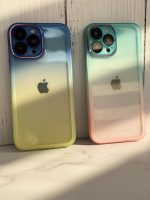 قاب موبایل آیفون یخ در بهشت دورنگ شفاف محافظ لنزدار ( 3008 ) - Image 18