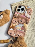 قاب موبایل آیفون خانواده خرسی + بند کوتاه خرسی - Image 20