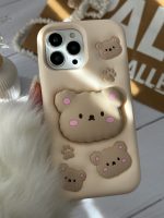 قاب موبایل آیفون خرس نیوفیس پاپسوکت برجسته - Image 19