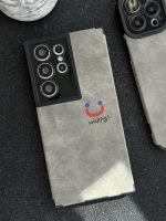 قاب موبایل سامسونگ چرم و جیر طوسی اسمایل محافظ لنزدار - Image 20