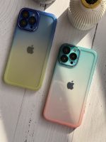 قاب موبایل آیفون یخ در بهشت دورنگ شفاف محافظ لنزدار ( 3008 ) - Image 7