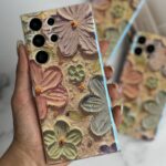 قاب موبایل سامسونگ گل آبرنگی ژله ای سه بعدی