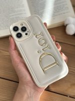 قاب موبایل آیفون دیور بالشتی لوگو طلایی - Image 17