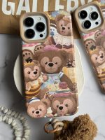قاب موبایل آیفون خانواده خرسی + بند کوتاه خرسی - Image 18