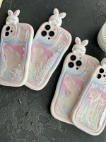 قاب موبایل آیفون خرگوش آکواریومی سیلیکونی سفید - Image 21