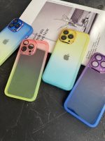 قاب موبایل آیفون یخ در بهشت دورنگ شفاف محافظ لنزدار ( 3008 ) - Image 3