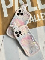 قاب موبایل آیفون خرگوش آکواریومی سیلیکونی سفید - Image 4