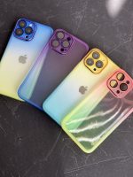 قاب موبایل آیفون یخ در بهشت دورنگ شفاف محافظ لنزدار ( 3008 ) - Image 6