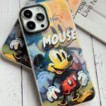 قاب موبایل آیفون میکی موس نقاشی هلوگرامی