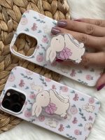 قاب موبایل آیفون خرگوش پاپیون دار + پاپسوکت ست - Image 5