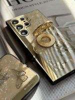 قاب موبایل آیفون پروانه نگین دار سواروسکی استندشو - Image 5